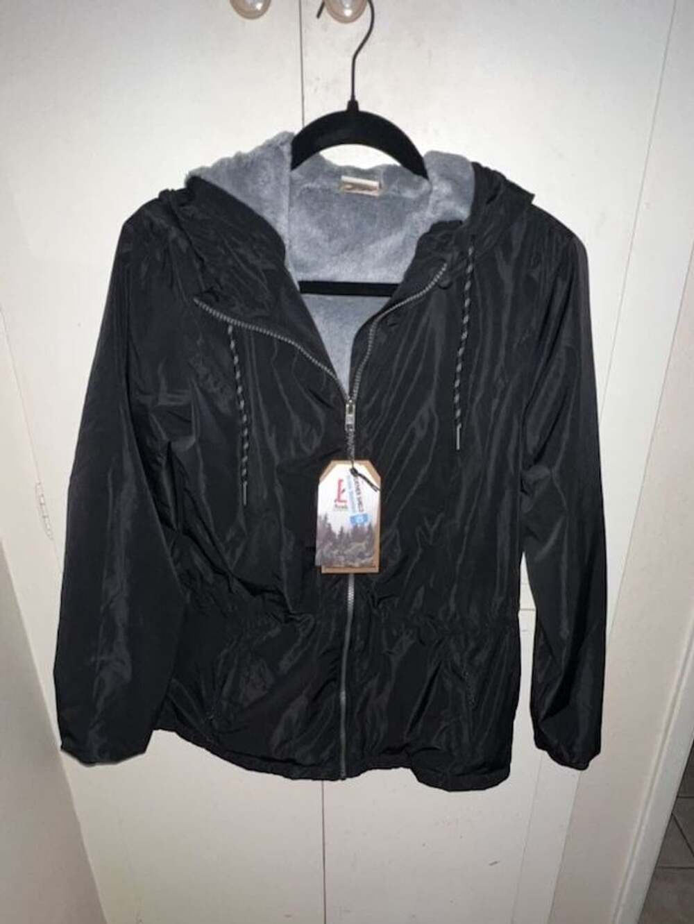 Avalanche Outdoor Supply Weather Shield Faux Shearling Lined Jacket Black Size M